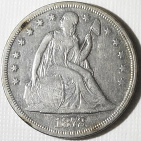 1872 Liberty Seated Half