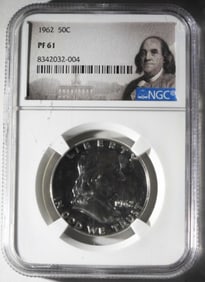 1962 Franklin Half, NGC PF-61