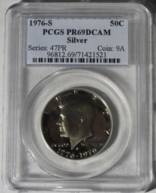 1976-S Kennedy, PCGS PR-69 DCAM Silver