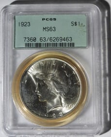 1923 Morgan, PCGS MS-63