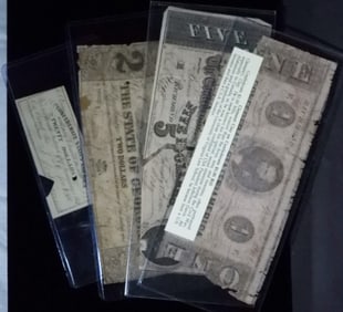 (4) Confederate Notes