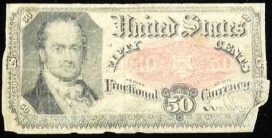 1863-64 50C Fractional Currency Note
