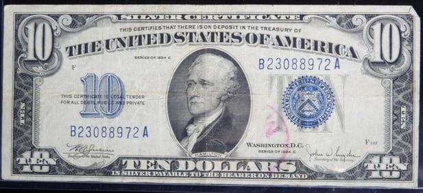 1914 $10 US Federal Reserve Note