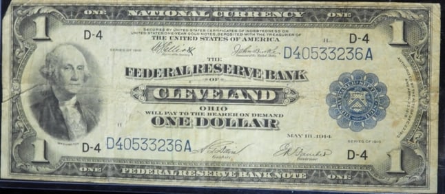 1918 $1 Federal Reserve Bank Note