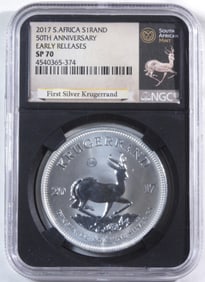 2017 Silver Krugerrand, NGC SP-70