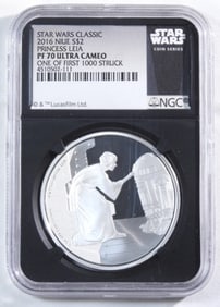 2016 Niue Princess Leia, NGC PF-70 UC
