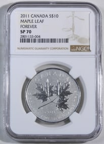 2011 Canada Maple Leaf, NGC SP-70