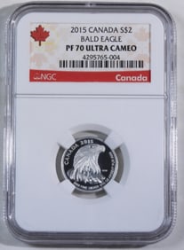2015 Canada Bald Eagle, NGC PF-70