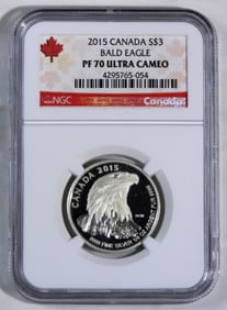 2015 Canada Bald Eagle NGC, PF-70 UC