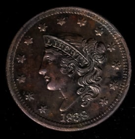 1838 Matron Head Modified Large Cent