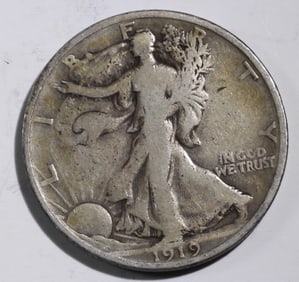 1919-D Liberty Walking Half Dollar
