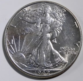 1942 Liberty Walking Half Dollar
