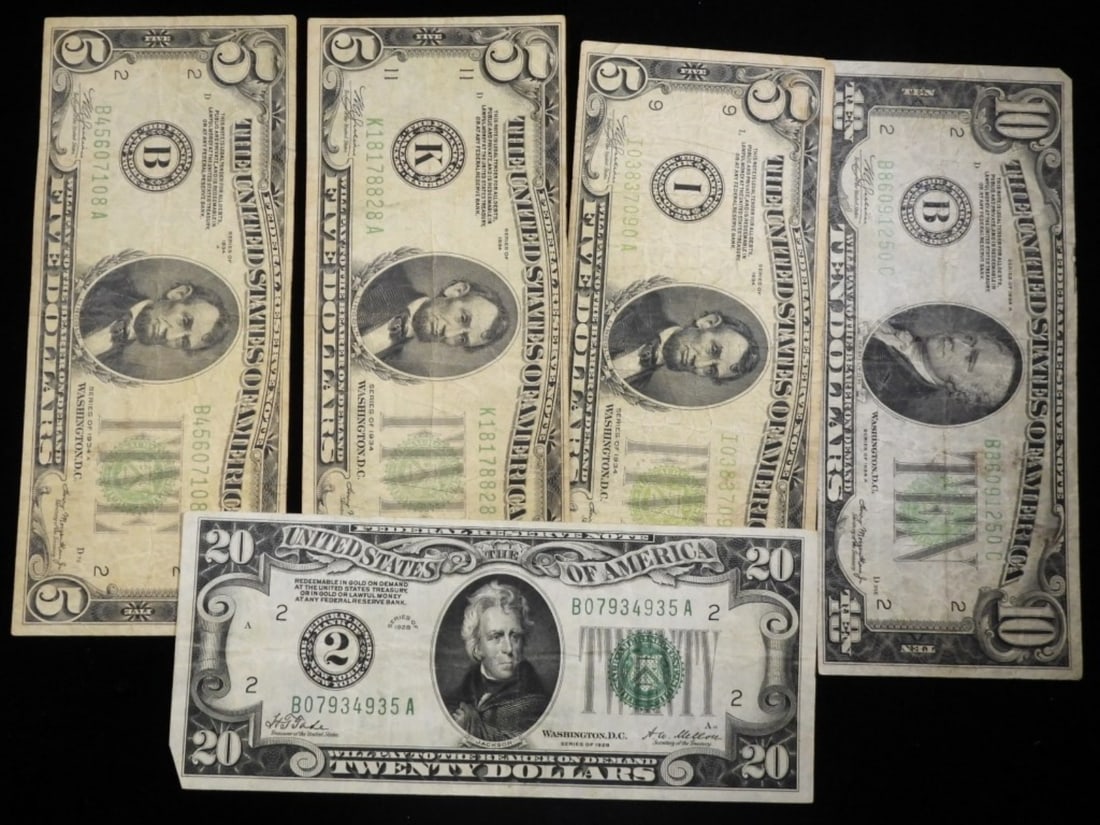 Old US Currency Lot (1 of 2)