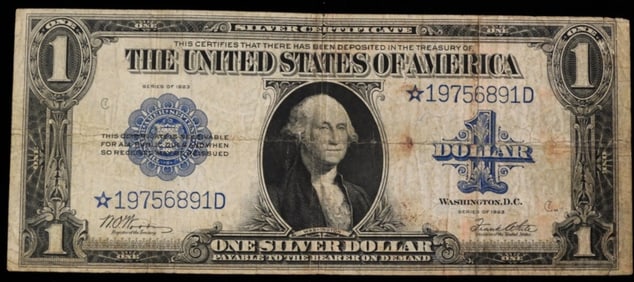 1923 $1 Silver Certificate Star Note