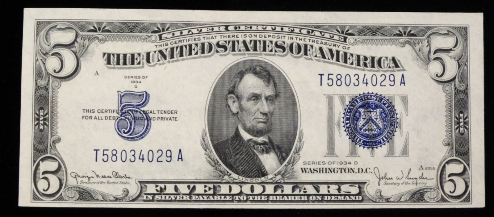 1934 D $5 Silver Certificate: Shop Now!