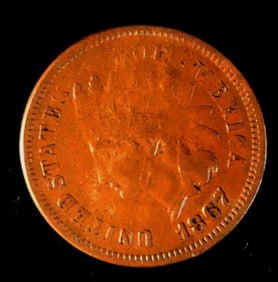 1867 Indian Head Cent