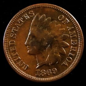 1869 Indian Head Cent
