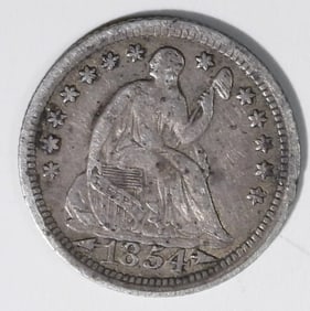 1854 Liberty Seated Half Dime