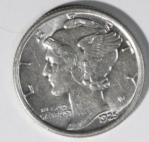 1925 Mercury Dime