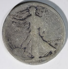 1916-S Liberty Walking Half Dollar