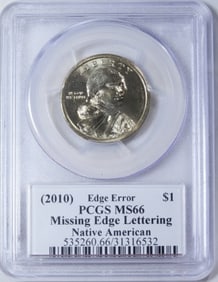 2010 Sacagawea, PCGS MS-66