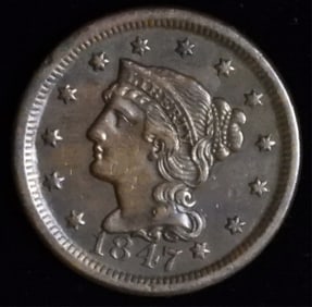 1847 Large Cent