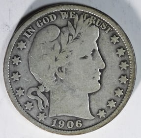 1906 Barber Half Dollar