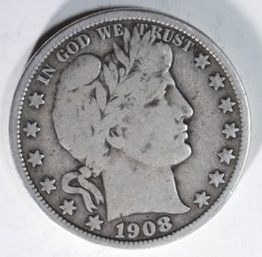 1908-O Barber Half Dollar