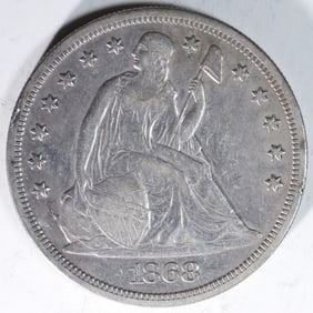 1868 Liberty Seated Half Dollar