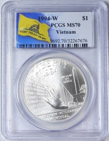 1994-W Vietnam Veterans Memorial One Dollar