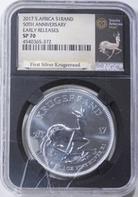 2017 Silver Krugerrand, NGC SP-70