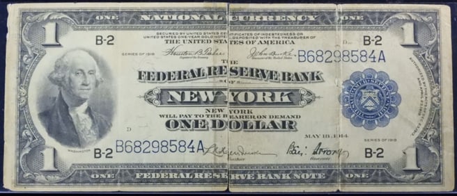 1918 $1 Federal Reserve Note