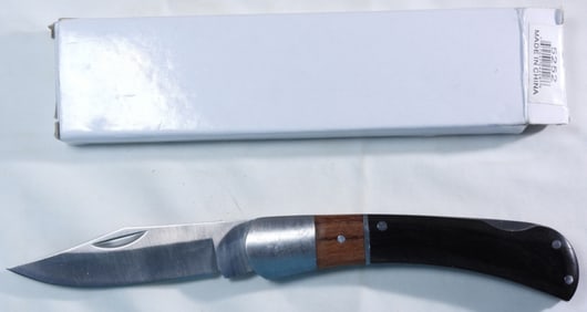 Single Blade Lock Back Folding Knife New