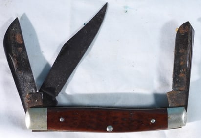 Case XX Three-Blade Pocket Knife Used