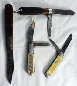 (4) Used Mixed Lot Of Old Knives