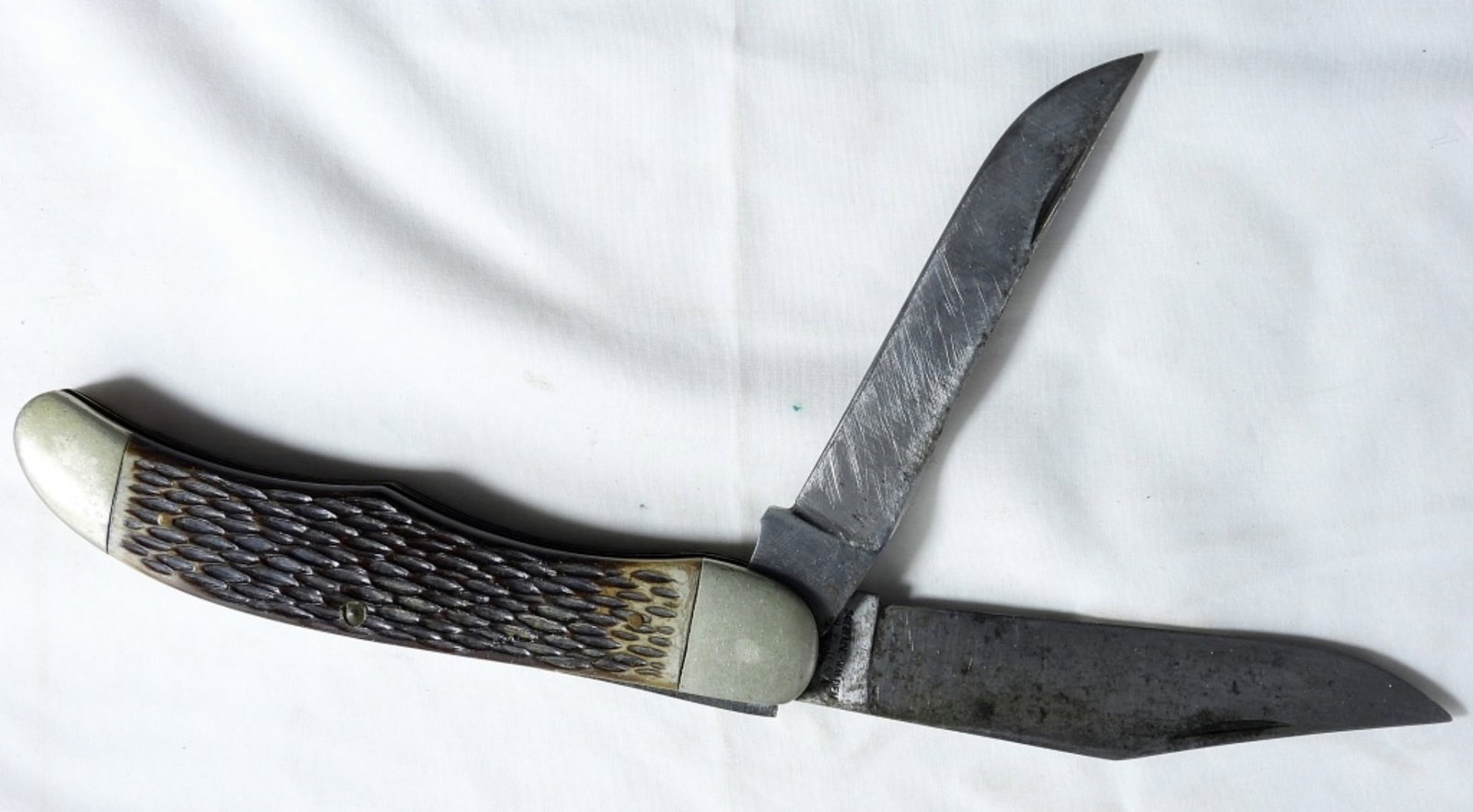 Used Schrade-Walden 225H Two-Blade Pocket Knife: Check us out on Facebook!