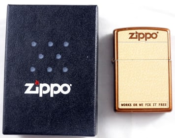 2013 Cream Plastic Zippo, Sealed