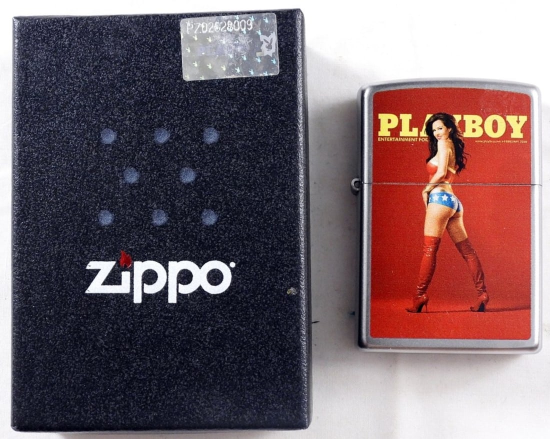 2014 Playboy February Zippo, Sealed: Comes in a Zippo box, sealed