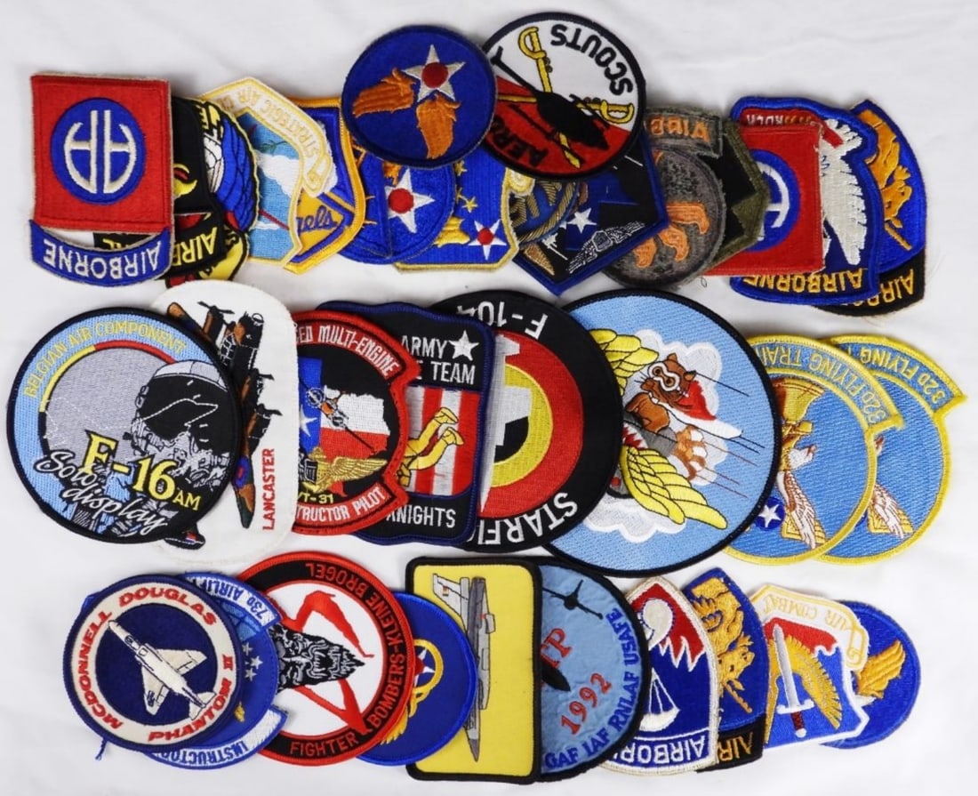 Lot Of Multiple Air force Patches: Different types of air force patches