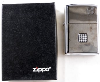 2002 SQ Crystal Emblem Zippo, Sealed