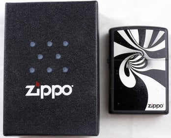 2012 Spiral Black White Zippo, Sealed