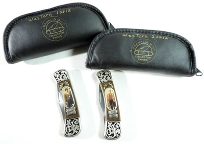 (2) Franklin Mint Collector Knives