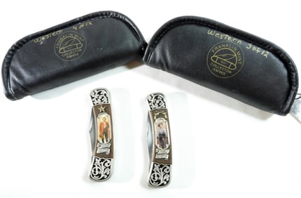 (2) Franklin Mint Collector Knives