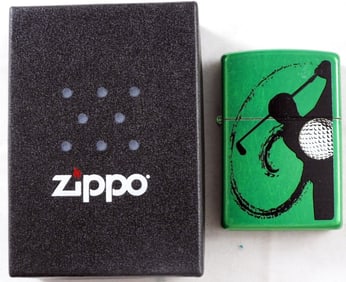 2013 Golf Swing W/Ball Zippo, Sealed
