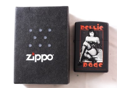 2011 Bettie Page Boots Zippo, Sealed