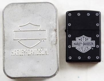 Harley-Davidson Black Matte Zippo, Fired