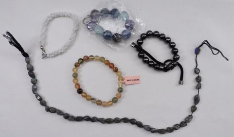 (5) Different Beaded Bracelets