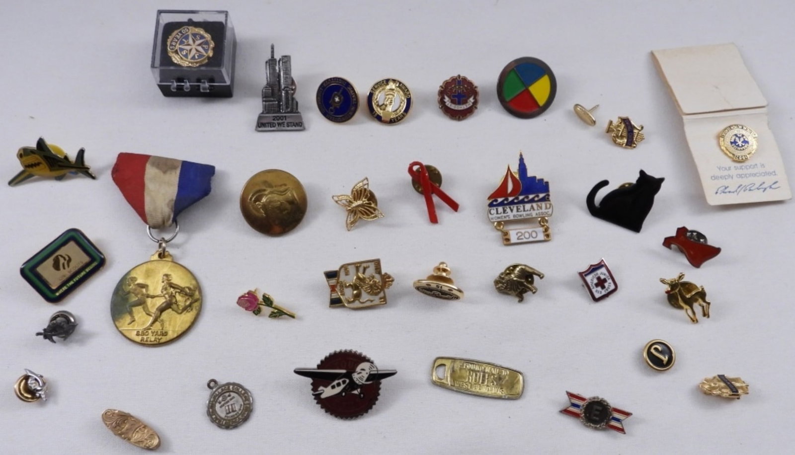 Large Mixed Lot Of Pins: Visit us on Facebook!