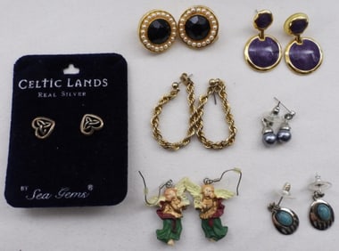(7) Pairs Of Earrings