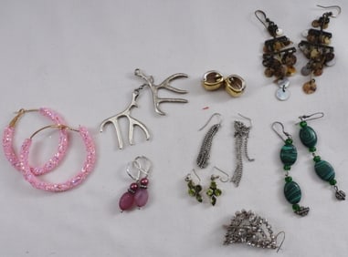 (9) Pairs Of Earrings